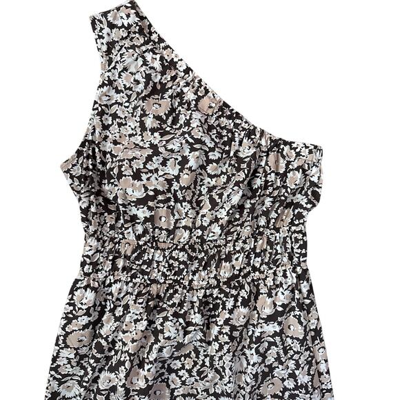 Rails Selani One Shoulder Midi Dress Russet Floral Size Large - Picture 11 of 11
